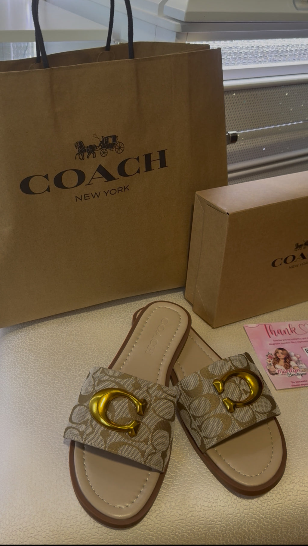 Coach sandals