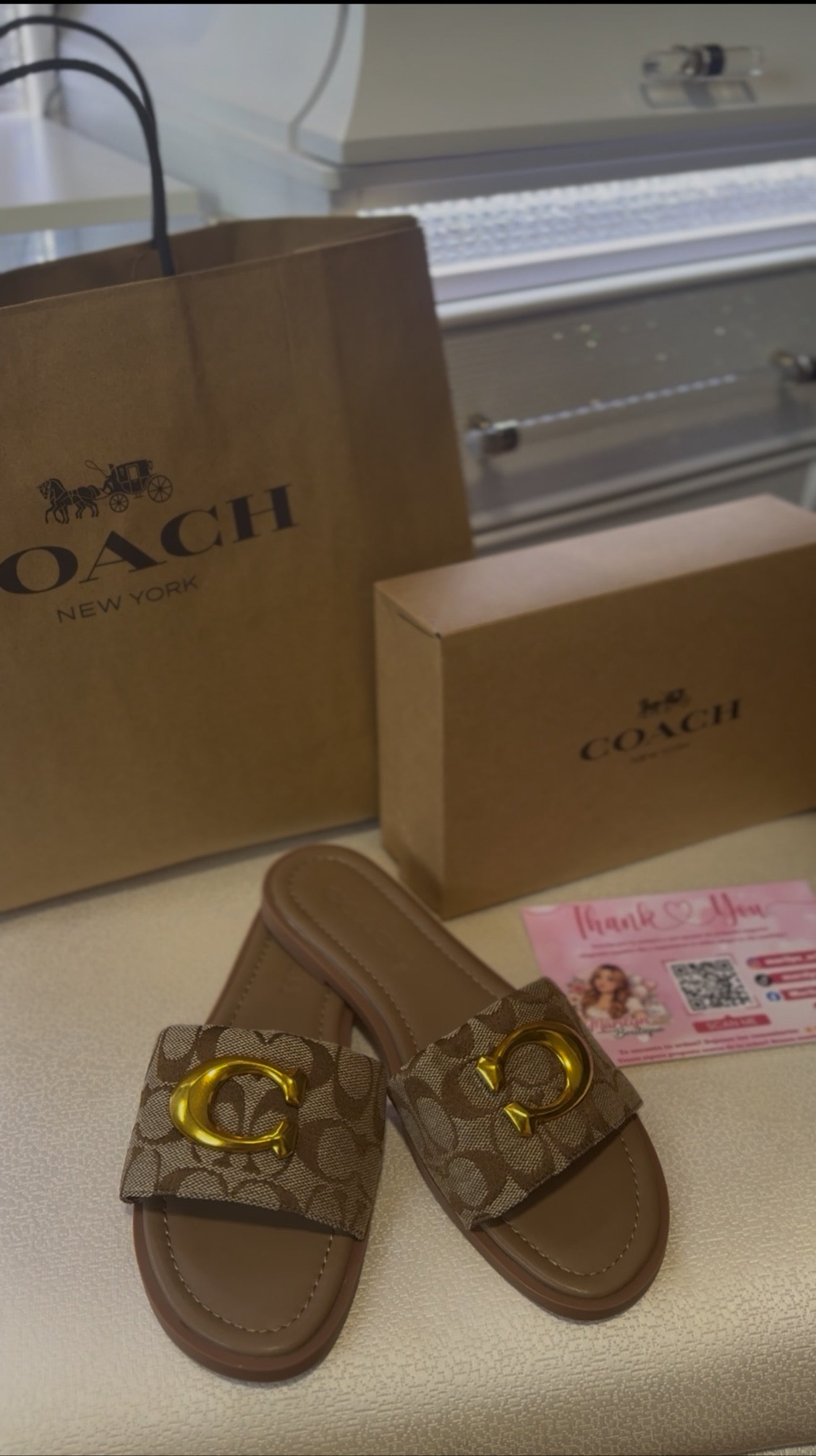 Coach sandals